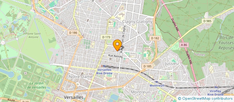 localisation de l'entreprise DPS CONSEIL à VERSAILLES