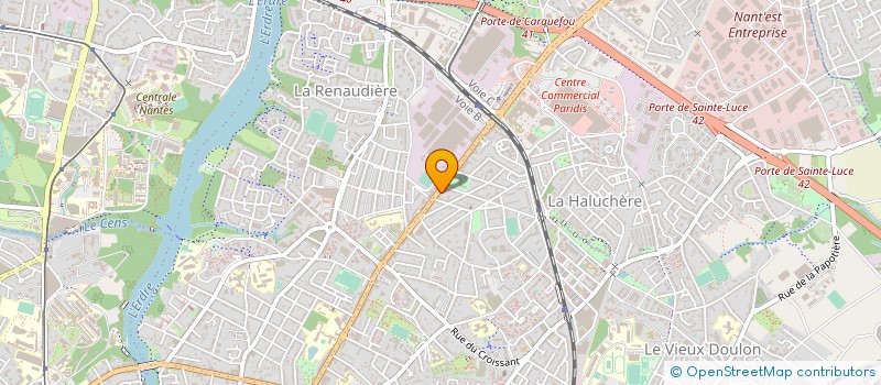 localisation de l'entreprise DPS LAVERIES à NANTES