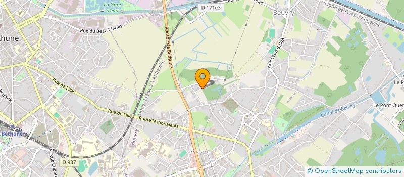 localisation de l'entreprise DPTV  BEUVRY