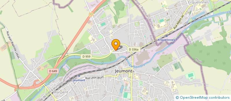 localisation de l'entreprise DPV ELECTRONIQUE à JEUMONT