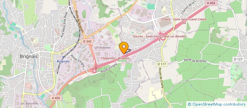localisation de l'entreprise DPV-H à BRIGNAIS