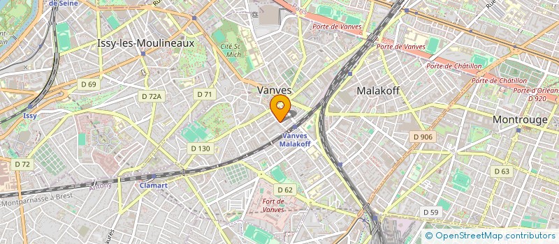 localisation de l'entreprise DPVMPO2 à VANVES