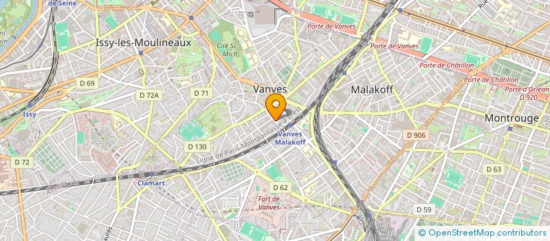 localisation de l'entreprise DPVMPO4 à VANVES