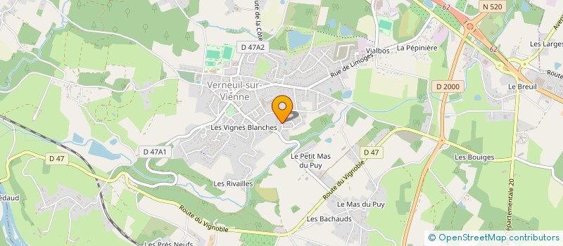 localisation de l'entreprise DPX  VERNEUIL-SUR-VIENNE