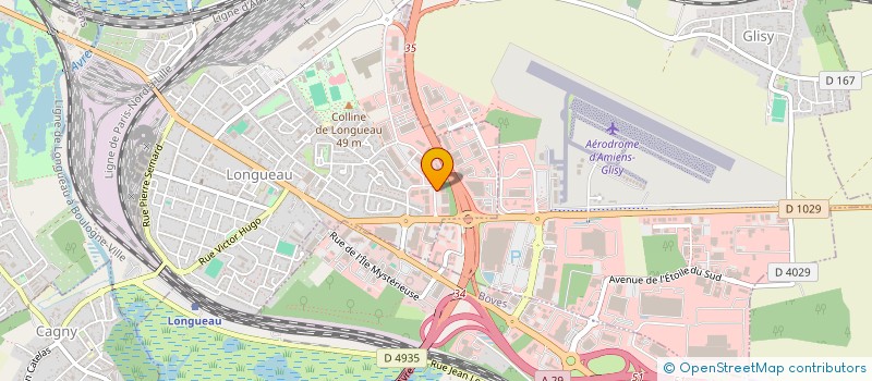 localisation de l'entreprise DPX AUTOMOBILE AMIENS  LONGUEAU