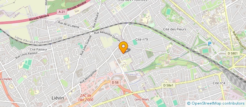 localisation de l'entreprise DPZ  LIEVIN