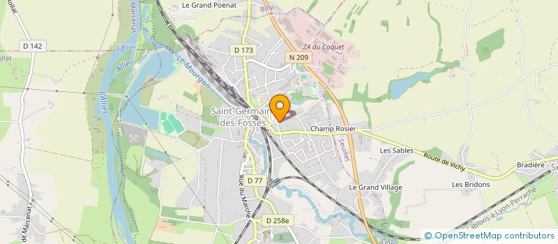localisation de l'entreprise DPZ IMMO  SAINT-GERMAIN-DES-FOSSES
