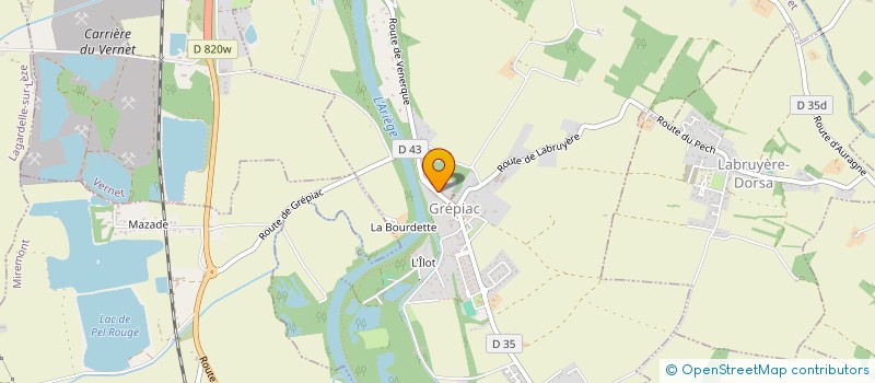 localisation de l'entreprise DQD MOTORS  GREPIAC