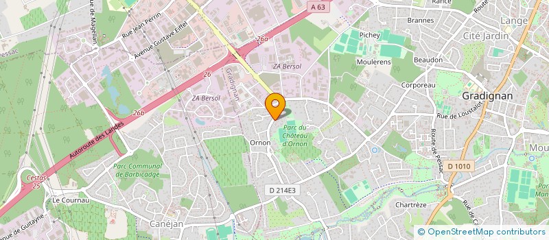 localisation de l'entreprise DR  GRADIGNAN