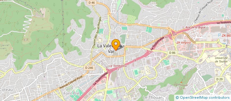 localisation de l'entreprise DR AIDIBE ALI à LA VALETTE-DU-VAR