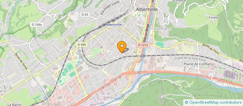 localisation de l'entreprise DR ALBERT  ALBERTVILLE