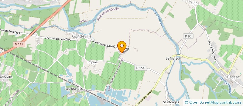 localisation de l'entreprise DR ALEXANDRA BACH-THAI  MAINXE-GONDEVILLE