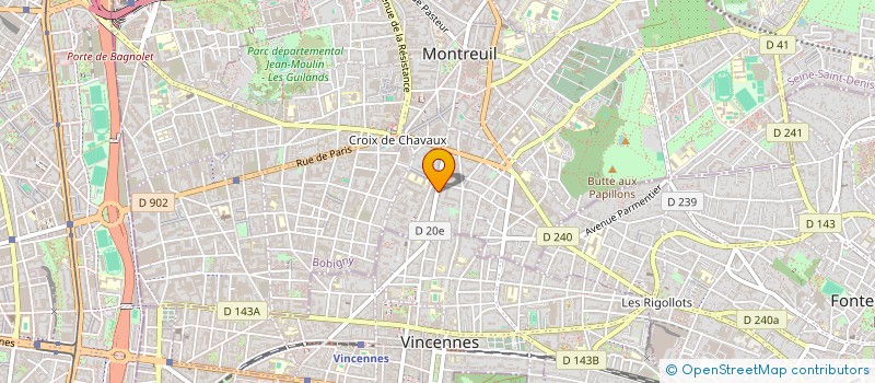 localisation de l'entreprise DR ANGHELINA à MONTREUIL
