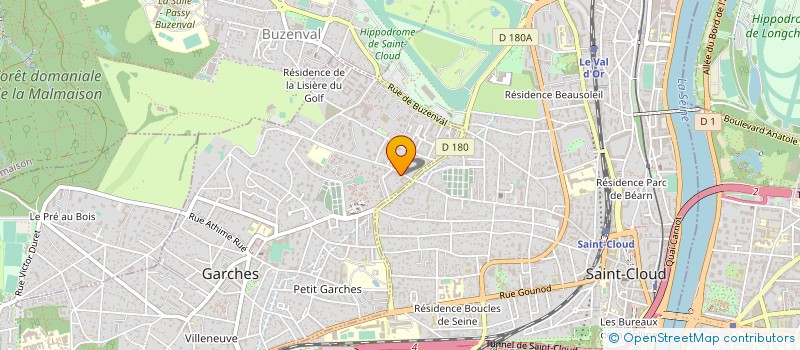 localisation de l'entreprise DR ASTRID LAMBERT à GARCHES