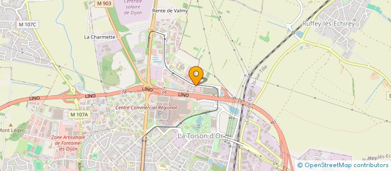 localisation de l'entreprise DR BDV  DIJON