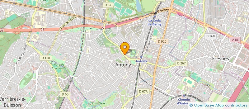 localisation de l'entreprise DR BRECE ET ASSOCIES à ANTONY