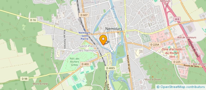 localisation de l'entreprise DR BROSSIER ET ASSOCIES  NEMOURS