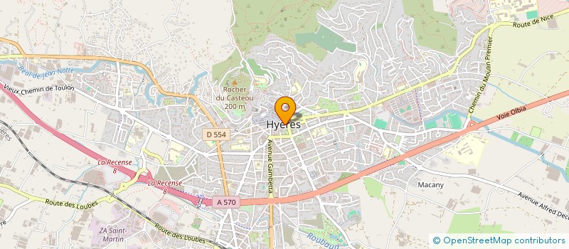 localisation de l'entreprise DR CASELLI CATHERINE à HYERES