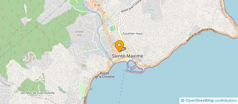 localisation de l'entreprise DR CAVELIER à SAINTE-MAXIME