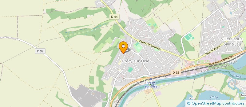 localisation de l'entreprise DR CHAUFFAGE PLOMBERIE  PRECY-SUR-OISE