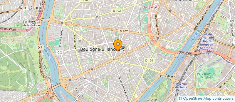 localisation de l'entreprise DR CLEMENCE HINDY-FRANCOIS SELARL DE MEDECIN à BOULOGNE-BILLANCOURT