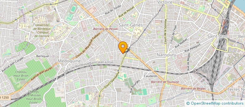 localisation de l'entreprise DR CONTREPOIS JULIE  TALENCE