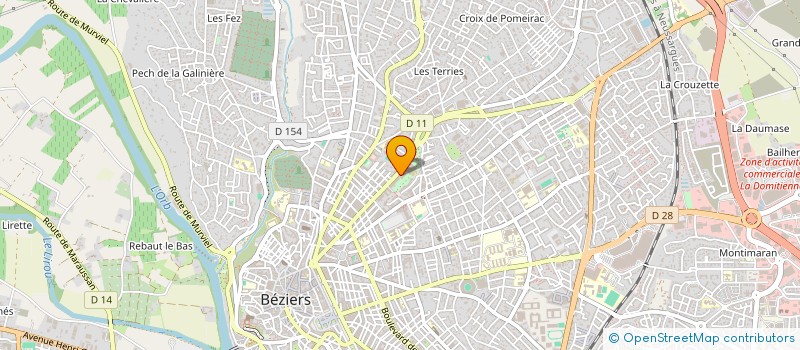 localisation de l'entreprise DR COURANT CHRISTOPHE  BEZIERS