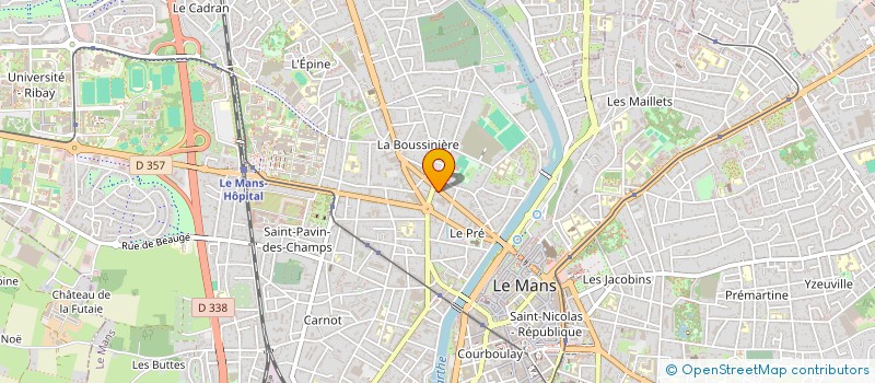 localisation de l'entreprise DR DANIEL ARNAUD  LE MANS