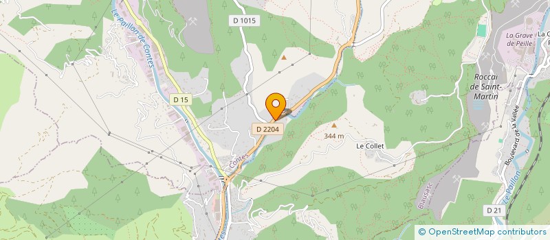 localisation de l'entreprise DR DEGRUELLE. D à BLAUSASC