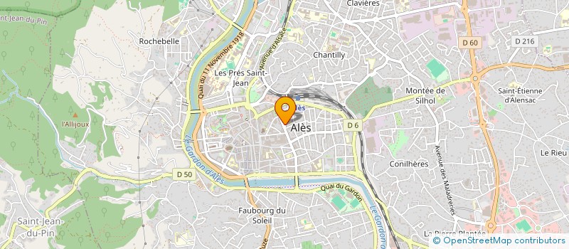 localisation de l'entreprise DR DELAROQUE JEROME HOLDING  ALES