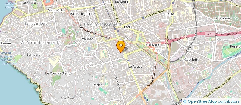 localisation de l'entreprise DR EMMANUELLE ROYER à MARSEILLE