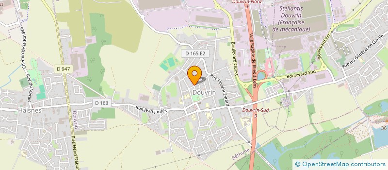 localisation de l'entreprise DR ENVIRONNEMENT  DOUVRIN