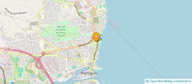 localisation de l'entreprise DR FLORENT AUBERT à MARTIGUES