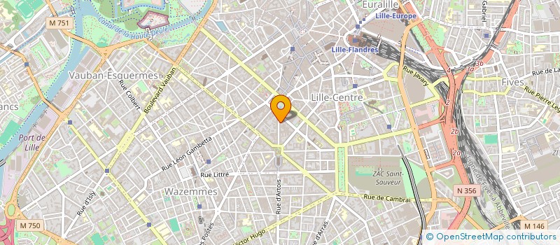 localisation de l'entreprise DR GAUTIER NITEL à LILLE