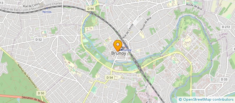 localisation de l'entreprise DR GIACON B & BAUMANN V  BRUNOY