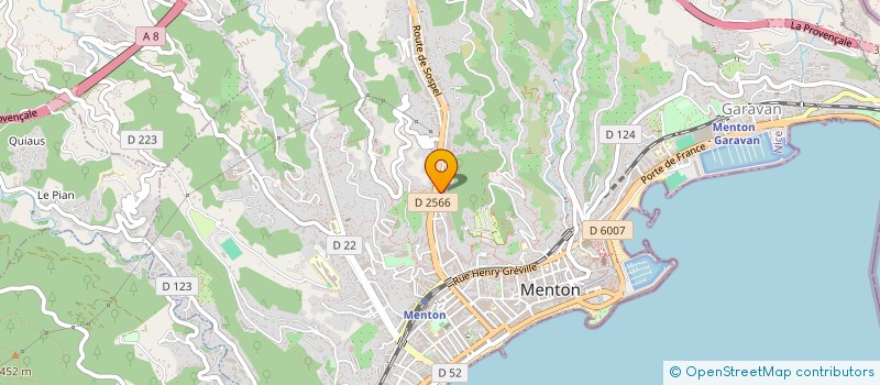 localisation de l'entreprise DR GRAFFI à MENTON