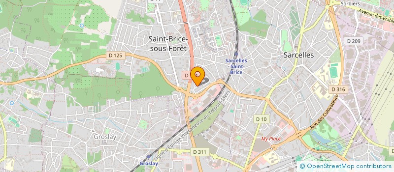 localisation de l'entreprise DR HABITAT à SAINT-BRICE-SOUS-FORET