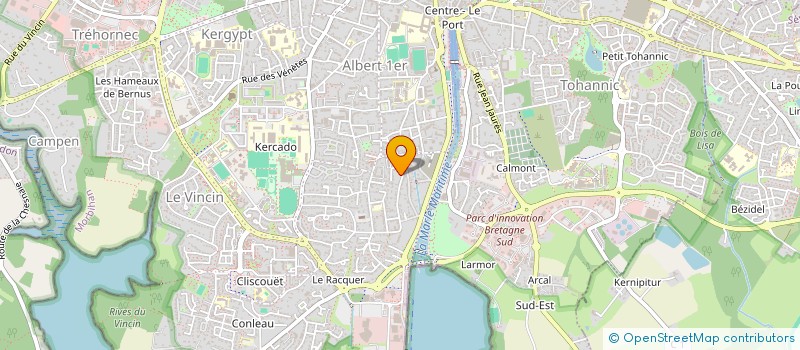 localisation de l'entreprise DR HERVE MONSAINT  VANNES