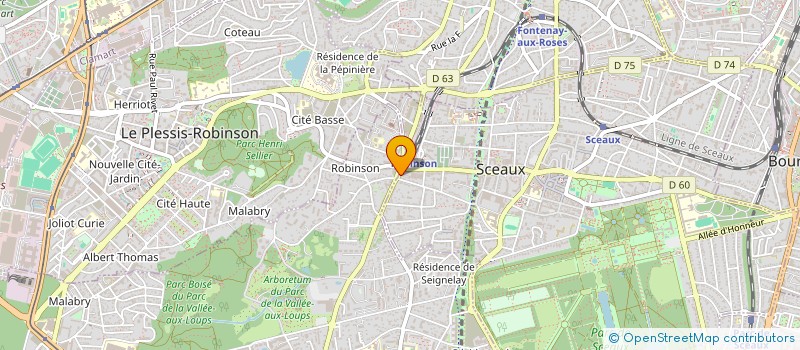 localisation de l'entreprise DR HOURIA BOUALI à SCEAUX
