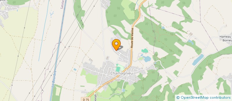 localisation de l'entreprise DR IMMO  CHAMAGNIEU