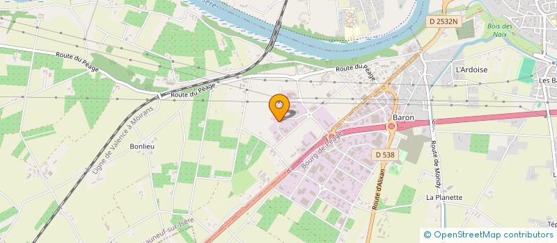 localisation de l'entreprise DR IMMOBILIER  CHATEAUNEUF-SUR-ISERE