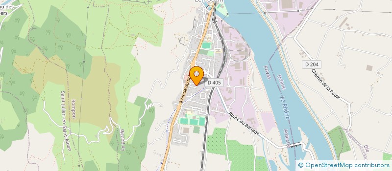 localisation de l'entreprise DR INVEST07  LE POUZIN