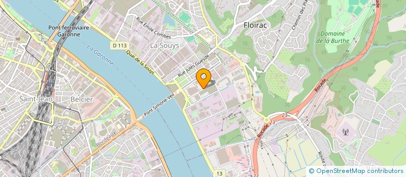 localisation de l'entreprise DR JAADOUNI MEDECINE DU SPORT BORDEAUX  FLOIRAC