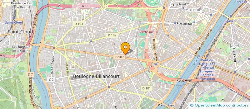localisation de l'entreprise DR JEAN-NICOLAS VAILLANT  BOULOGNE-BILLANCOURT