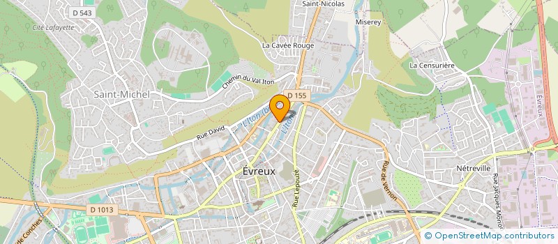 localisation de l'entreprise DR L BERTHELOT SELARL à EVREUX