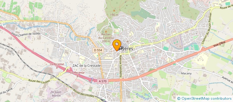 localisation de l'entreprise DR LANDI ET POLICAND à HYERES