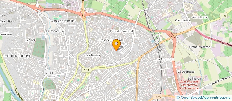 localisation de l'entreprise DR LAURENCE AYMES-BECKER  BEZIERS