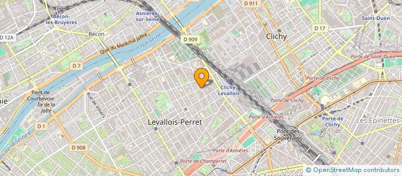 localisation de l'entreprise DR LE KEUX  LEVALLOIS-PERRET