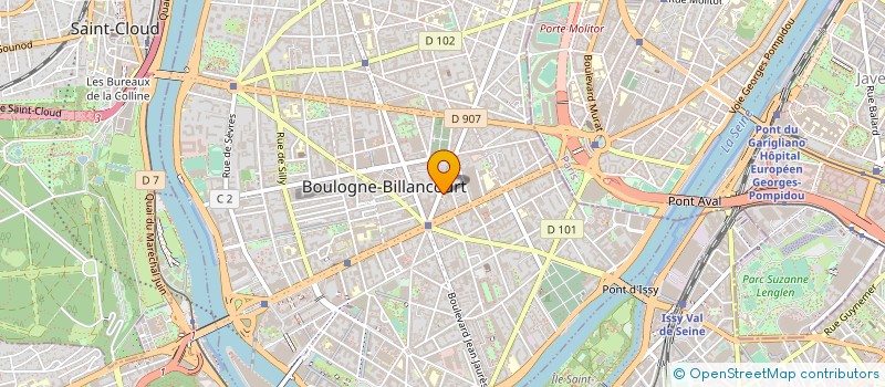 localisation de l'entreprise DR LEGROS CHRISTOPHE à BOULOGNE-BILLANCOURT