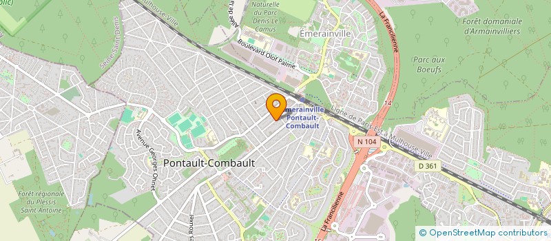 localisation de l'entreprise DR LOC BTP à PONTAULT-COMBAULT